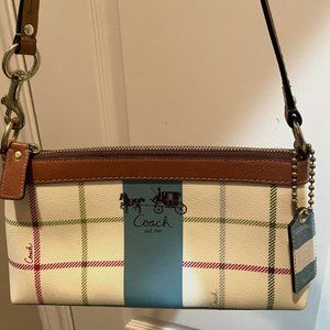 Coach Tattersall Peyton Plaid Shoulder Bag.  Like New.  Never Used.